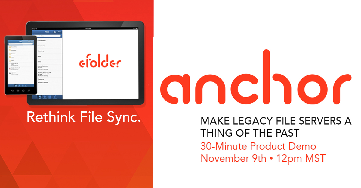 Register Now - Anchor File Sync and Share demo